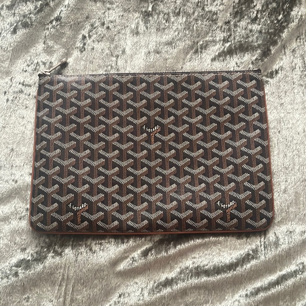 🚫SOLD🚫AUTHENTIC GOYARD SENAT MM in BLACK/TAN